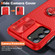 Sliding Camshield Armor Phone Case with Ring Holder for Samsung Galaxy S23 5G - Red