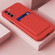 Skin Feel Card TPU Contrast Color Button Phone Case for Samsung Galaxy S23 5G - Red