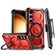 Armor Series MagSafe Magnetic Holder Phone Case with Back Clip for Samsung Galaxy S23 5G - Red