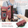 CaseMe C30 Multifunctional Leather Phone Case for Samsung Galaxy S23 5G - Red