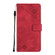 Skin-feel Embossed Leather Phone Case for Samsung Galaxy S23 5G - Red