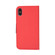 Mercury Contrast Color Splicing Leather Phone Case for Samsung Galaxy S23 5G - Red