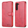 AZNS Calf Texture Horizontal Flip Leather Phone Case for Samsung Galaxy S23 5G - Red