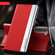 Side Electroplated Adsorption Leather Phone Case for Samsung Galaxy S23 5G - Red