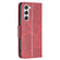 Lambskin Texture Leather Phone Case for Samsung Galaxy S23 5G - Red