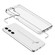 Two-color High-transparency TPU+TPE Phone Case for Samsung Galaxy S23 5G - Transparent White