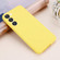 Pure Color Liquid Silicone Shockproof Full Coverage Phone Case for Samsung Galaxy S23 5G - Yellow