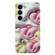 Stereo Vision Pattern PC Phone Case for Samsung Galaxy S23 5G - Tulips