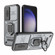 Sliding Camshield TPU + PC Shockproof Phone Case with Holder for Samsung Galaxy S23 5G - Grey