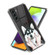 Colored Drawing Clear TPU Phone Protective Case for Samsung Galaxy S23 5G - Pinch Face Dog