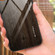 Wood Grain Glass Phone Case for Samsung Galaxy S23 5G - Coffee