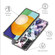 Colored Drawing Clear TPU Phone Protective Case for Samsung Galaxy S23+ 5G - Black Flowers