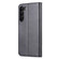 AZNS Skin Feel Calf Texture Flip Leather Phone Case for Samsung Galaxy S23+ 5G - Black