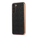 Sky Series Nano Electroplating Genuine Leather Phone Case for Samsung Galaxy S23+ 5G - Black