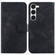 7-shaped Embossed Leather Phone Case for Samsung Galaxy S23+ 5G - Black