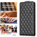 Diamond Lattice Vertical Flip Leather Phone Case for Samsung Galaxy S23+ 5G - Black