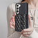 Horizontal Wallet Rhombic Leather Phone Case for Samsung Galaxy S23+ 5G - Black