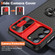 Sliding Camshield Armor Phone Case with Ring Holder for Samsung Galaxy S23+ 5G - Red Black