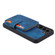 Skin Feel Dream Anti-theft Brush Shockproof Portable Skin Card Bag Phone Case for Samsung Galaxy S23+ 5G - Peacock Blue