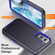 Life Waterproof Rugged Phone Case for Samsung Galaxy S23+ 5G - Dark Blue + Royal Blue