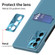 Pure Color Invisible Lens Holder Phone Case for Samsung Galaxy S23+ 5G - Lake Blue