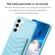 BF26 Wave Pattern Card Bag Holder Phone Case for Samsung Galaxy S23+ 5G - Blue