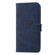 Embossed Happy Cat Pattern Flip Leather Phone Case for Samsung Galaxy S23+ 5G - Blue