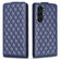 Diamond Lattice Vertical Flip Leather Phone Case for Samsung Galaxy S23+ 5G - Blue