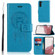 Global Wind Chime Owl Embossing Pattern Leather Phone Case for Samsung Galaxy S23+ 5G - Blue