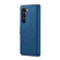 DG.MING Retro Oil Edge Flip Leather Phone Case for Samsung Galaxy S23+ 5G - Blue