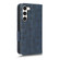 Symmetrical Triangle Leather Phone Case for Samsung Galaxy S23+ 5G - Blue