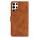 Seven Butterflies Embossed Leather Phone Case for Samsung Galaxy S23+ 5G - Brown