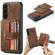 JEEHOOD RFID Anti-Theft Wallet Magnetic Leather Phone Case for Samsung Galaxy S23+ 5G - Brown