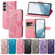 Butterfly Love Flower Embossed Leather Phone Case for Samsung Galaxy S23+ 5G - Lavender