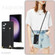 Cross-body Wristband Holder Square Phone Case for Samsung Galaxy S23+ 5G - Rose Gold