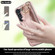 Samsung Galaxy S23+ Non-slip Full Coverage Ring PU Phone Case with Wristband for Samsung Galaxy S23+ 5G - Rose Gold