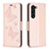 Embossing Two Butterflies Pattern Leather Case for Samsung Galaxy S23+ 5G - Rose Gold