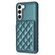 BF25 Square Plaid Card Bag Holder Phone Case for Samsung Galaxy S23+ 5G - Green