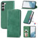 Retro Skin Feel Magnetic Leather Phone Case for Samsung Galaxy S23+ 5G - Green