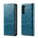 FIERRE SHANN Vintage Bark Texture Wallet Leather Phone Case for Samsung Galaxy S23+ 5G - Green