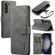 DG.MING Retro Oil Edge Flip Leather Phone Case for Samsung Galaxy S23+ 5G - Grey