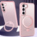 Skin Feel MagSafe Magnetic Holder Phone Case for Samsung Galaxy S23+ 5G - Pink