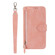 Oil Skin Zipper Wallet Leather Phone Case for Samsung Galaxy S23+ 5G - Pink