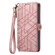 Geometric Zipper Wallet Side Buckle Leather Phone Case for Samsung Galaxy S23+ 5G - Pink