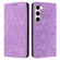 Ethnic Embossed Adsorption Leather Phone Case for Samsung Galaxy S23+ 5G - Purple