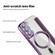 Shield Magsafe RFID Anti-theft Rhombus Leather Phone Case for Samsung Galaxy S23+ 5G - Purple