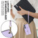 RFID Card Slot Leather Phone Case with Long Lanyard for Samsung Galaxy S23+ 5G - Purple