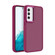 Shield Skin Feel PC Metal Lens Frame Phone Case  for Samsung Galaxy S23+ 5G - Purple Red