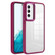 Clear Acrylic Soft TPU Phone Case for Samsung Galaxy S23+ 5G - Cherry Red