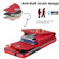 Ring Holder RFID Card Slot Phone Case with Long Lanyard for Samsung Galaxy S23+ 5G - Red
